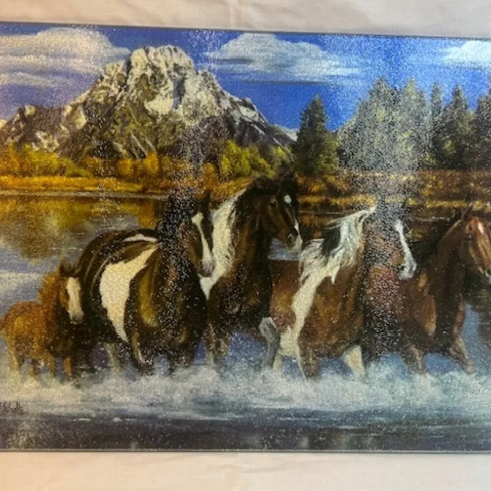 Horse Scene Cutting Board 16